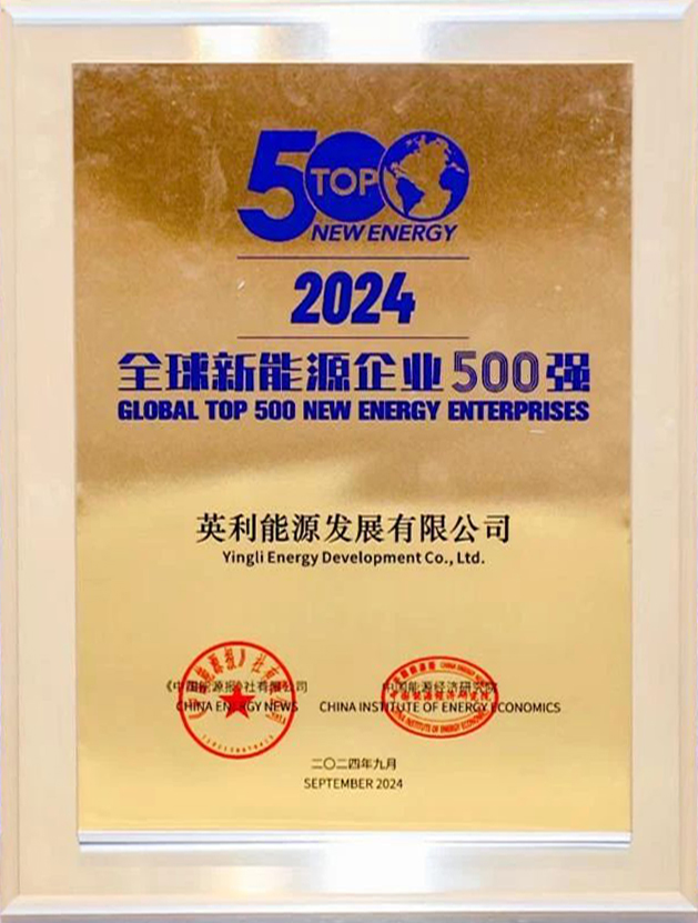 2024年 中国·金沙检测线路js69官方入口上榜全球新能源企业500强